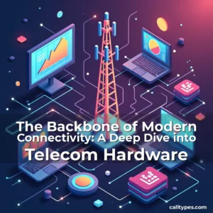 Artistic representation for The Backbone of Modern Connectivity: A Deep Dive into Telecom Hardware
