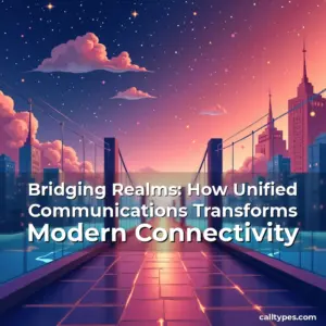 Artistic representation for Bridging Realms: How Unified Communications Transforms Modern Connectivity