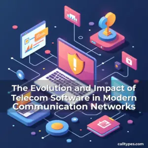 Artistic representation for The Evolution and Impact of Telecom Software in Modern Communication Networks
