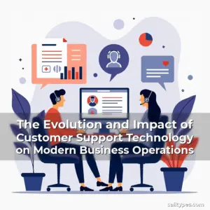 Artistic representation for The Evolution and Impact of Customer Support Technology on Modern Business Operations