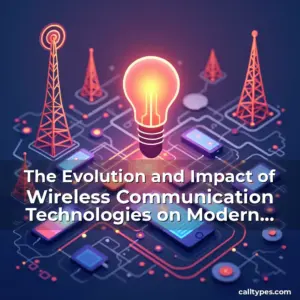 Artistic representation for The Evolution and Impact of Wireless Communication Technologies on Modern Connectivity