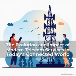 Artistic representation for The Evolution and Impact of Modern Telecom Services in Today's Connected World