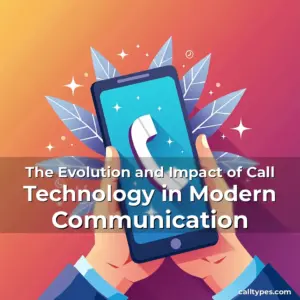 Artistic representation for The Evolution and Impact of Call Technology in Modern Communication